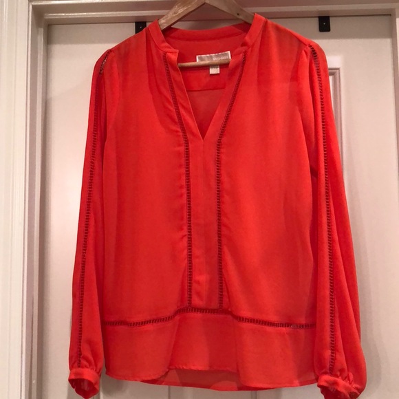 EUC Michael Kors Blouse, Orange, XS - Picture 5 of 11